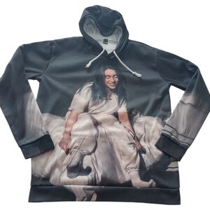 billie eilish Tour Pull Over We All Sleep Hoodie Sz XL Music Artist Pop Culture
